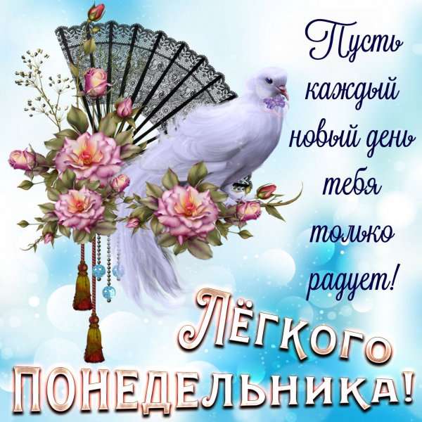 Красивое поздравление с понедельником
