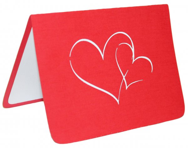 Объемная открытка вулкан сердец