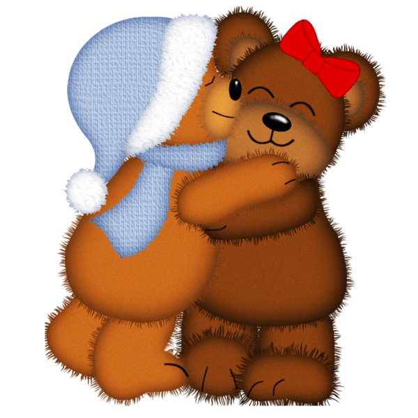 Медвежонок обнимает