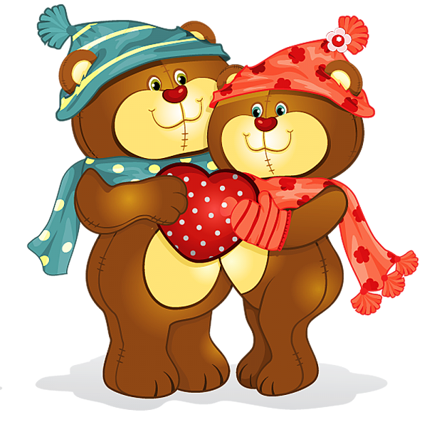 Влюбленные медвежата