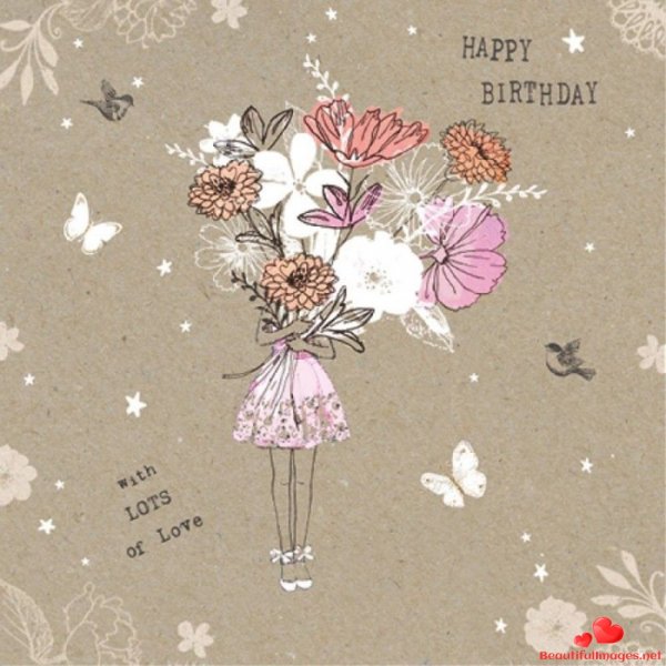 Стильное поздравление с днем рождения девушке