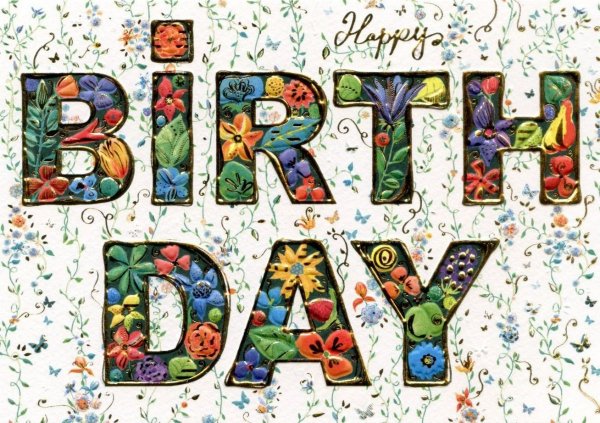 Открытка с днём рождения