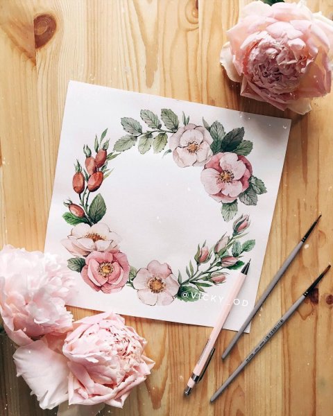 Акварельные открыточки