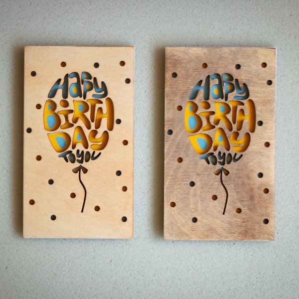 Открытки из дерева