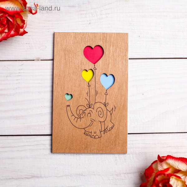 Открытки из дерева