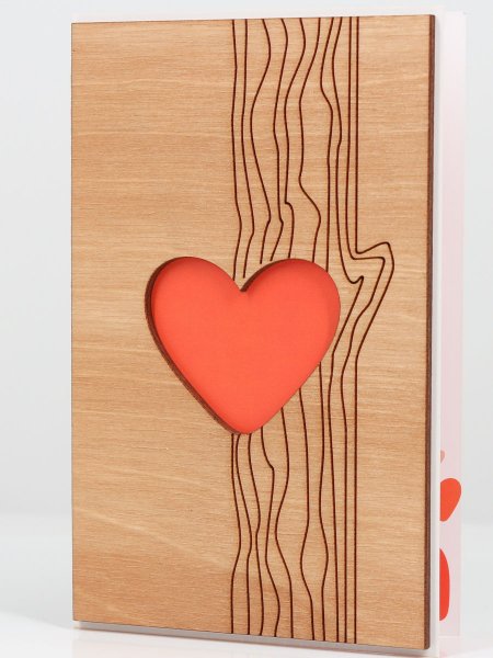 Необычные деревянные открытки