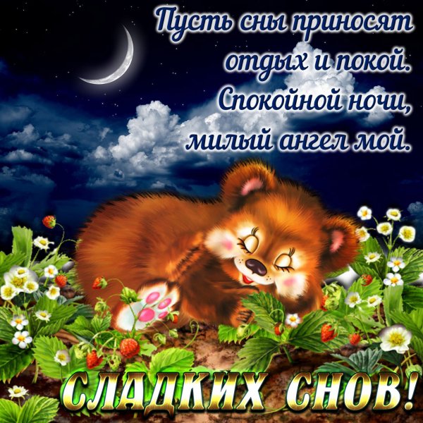 Пожелания спокойной но