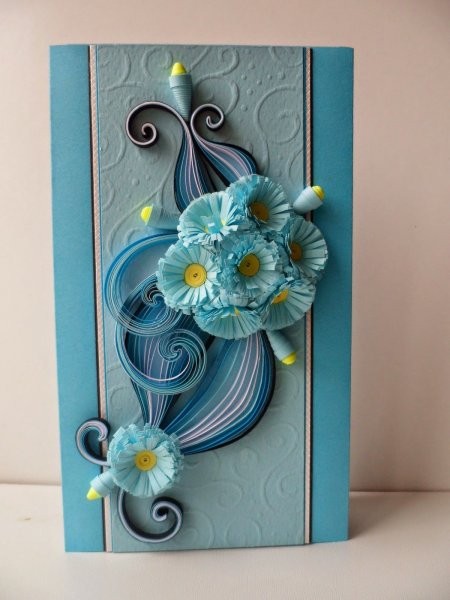 Квиллинг открытки с днем рождения