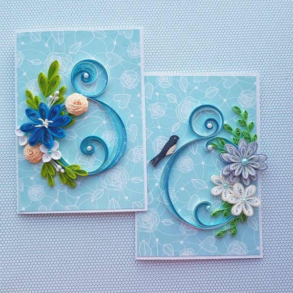 Открытка на 8 марта своими руками