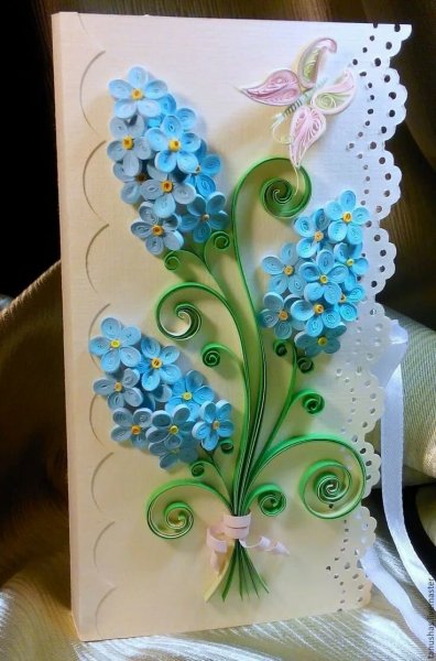 Открытки в стиле квиллинг