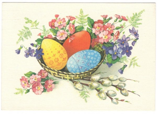 Советские открытки с Пасхой
