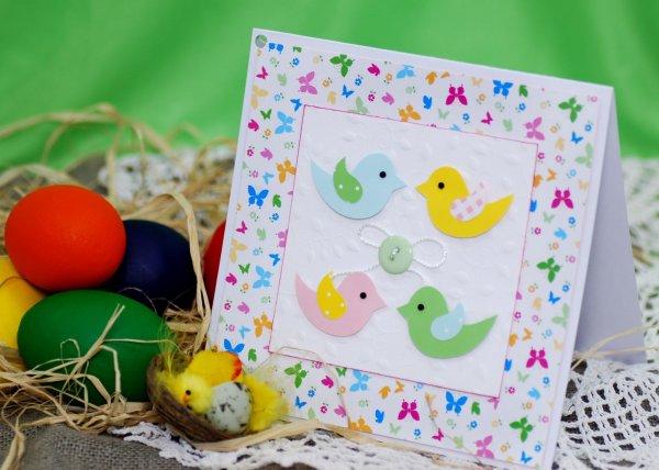 Пасхальная открытка своими руками