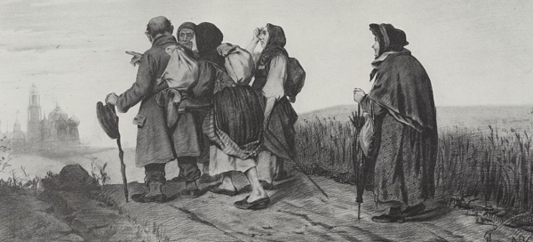 Богомольцы на Троицкой дороге