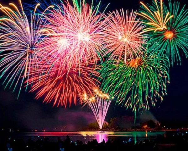 Салют в честь дня рождения