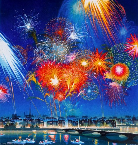 Салют над городом