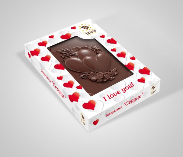 Фотооткрытка шоколад подарок