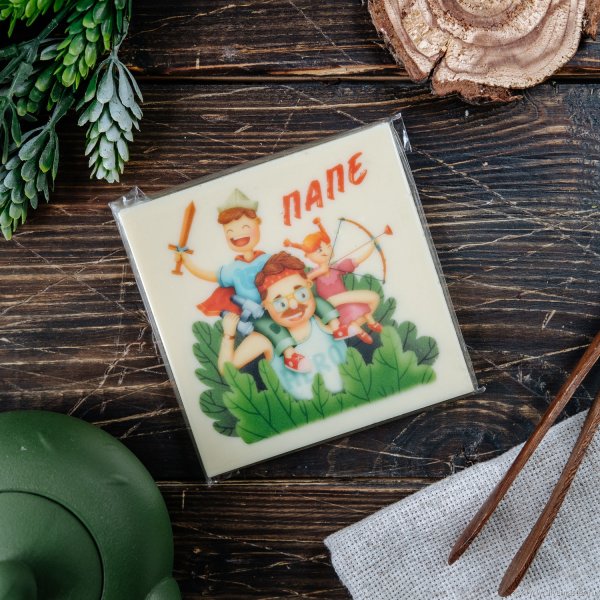 Шоколадная открытка с фотопечатью