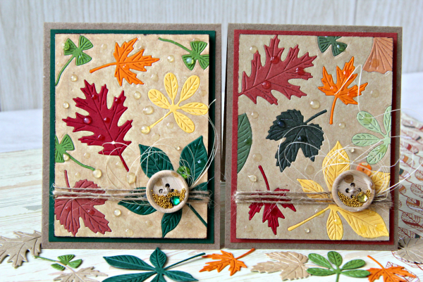 Осенняя открытка 4 класс