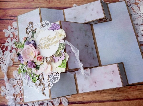 Открытка раскладушка для фотоальбома