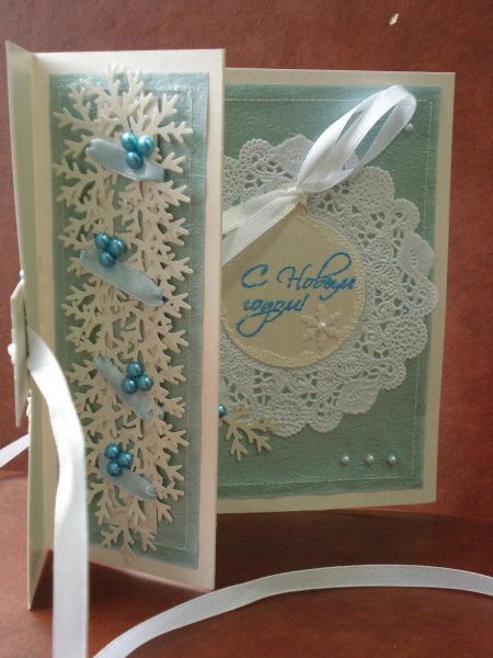 Новогодняя открытка раскладушка