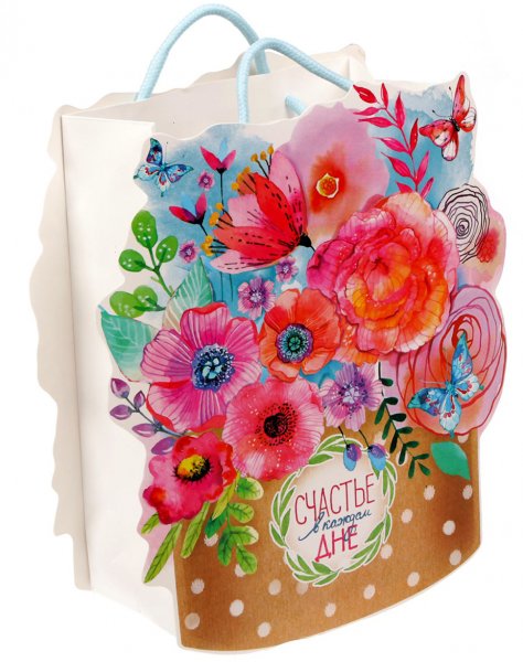 Букет в подарочном пакете