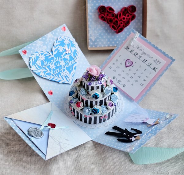 Оригинальная коробка открытка