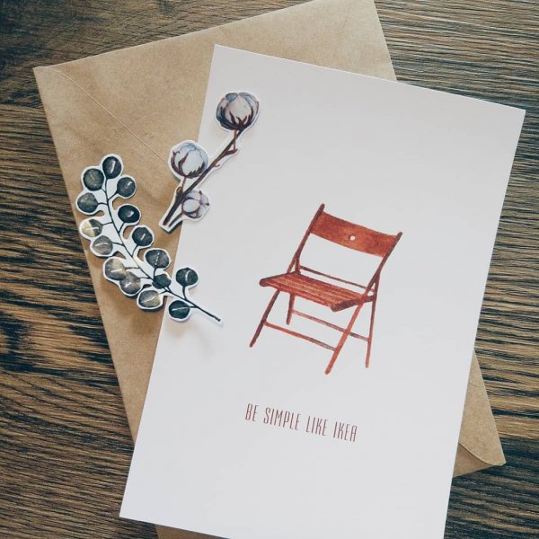 Открытки в стиле Минимализм