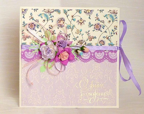 Скрапбукинг с днем рождения