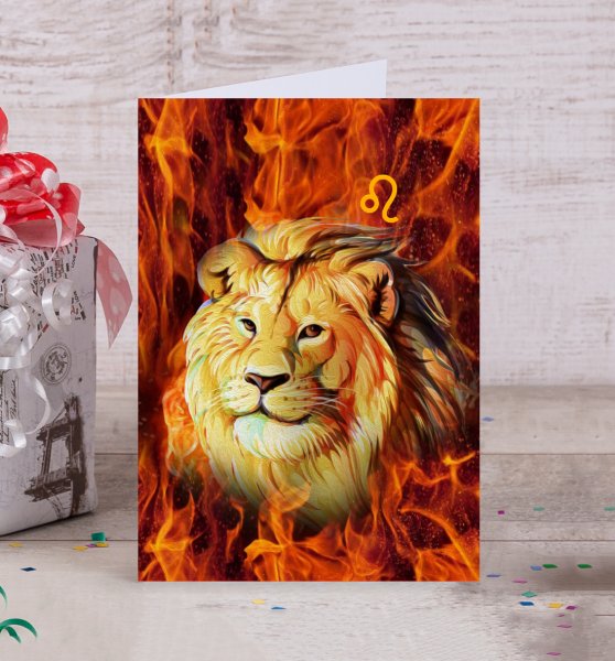 Фотооткрытки Лев