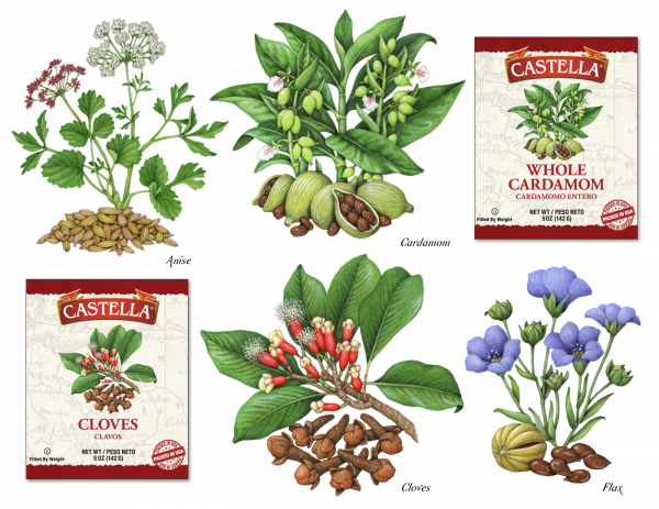 Зеленые зернышки специя