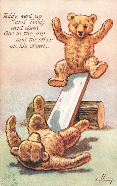 Старинные открытки с мишками