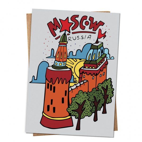 Иллюстрации Москвы для детей
