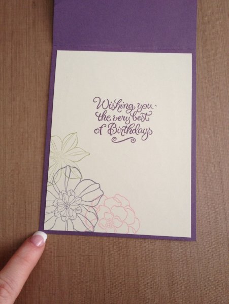 Подпись на открытке