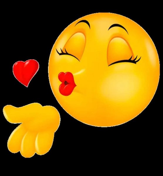 Воздушный поцелуй смайлик