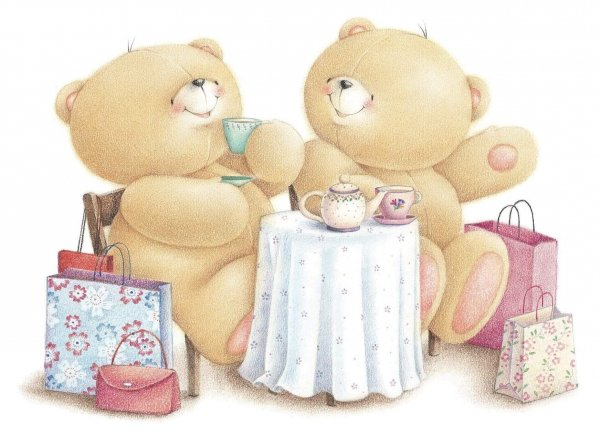 Мишки Hallmark открытки