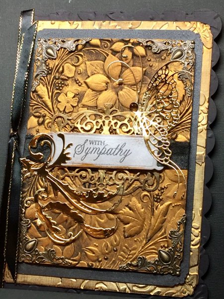 Открытка из металла