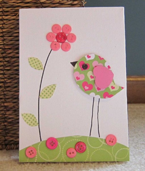 Детская открытка своими руками