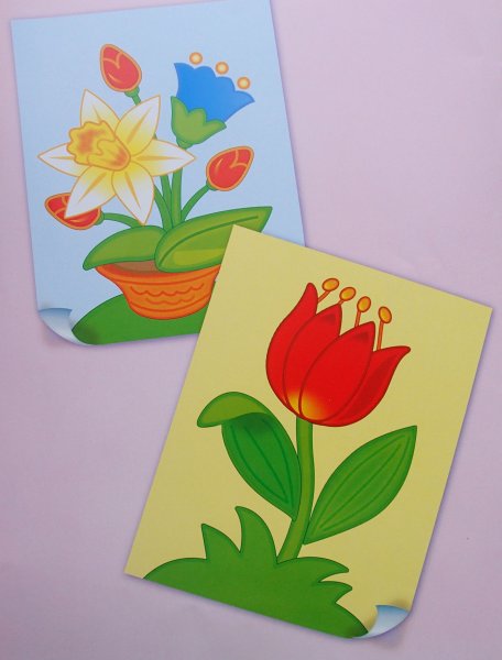 Аппликация с цветами