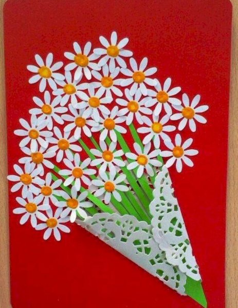 Открытка для мамы своими руками