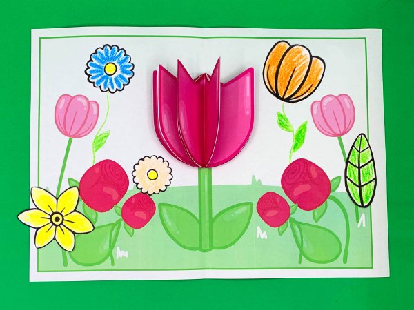 3д цветочки аппликация