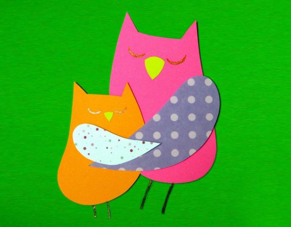 Аппликация Совушки