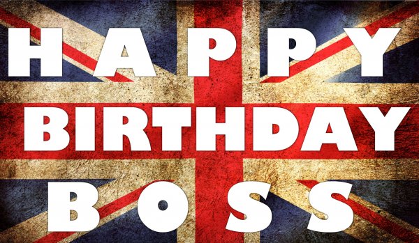 Поздравления с днём рождения начальнику