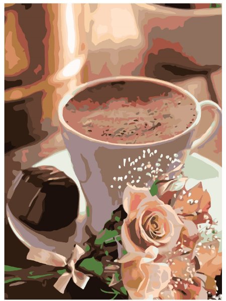 Кофе и цветы