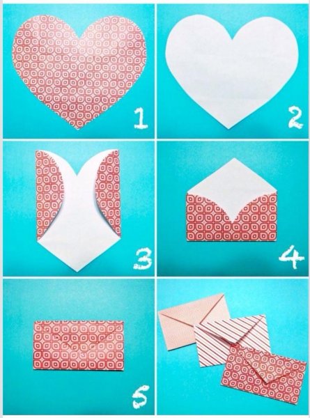 Красивый конверт своими руками из бумаги