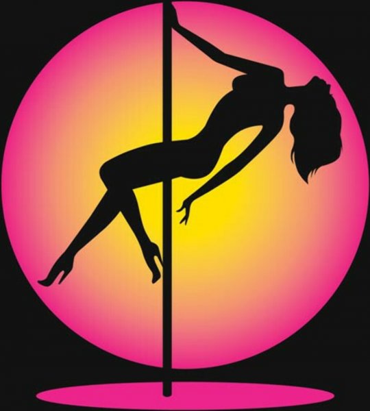 Силуэт тела девушки с пилоном