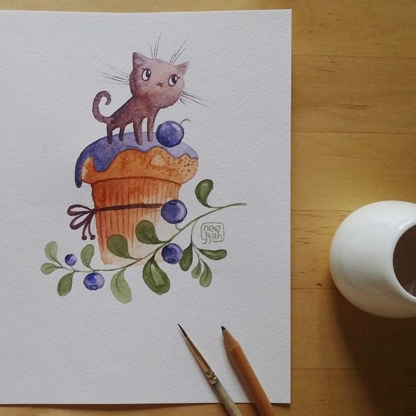 Идеи для акварельных открыток