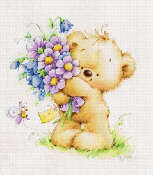 Мишки от художника Марины Федотовой.