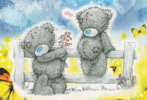 Открытки с мишками