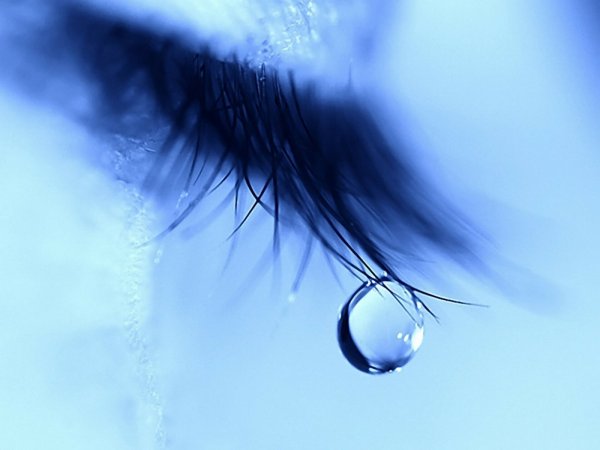 Слезы на ресницах