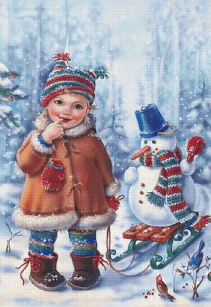 Снеговик девочка